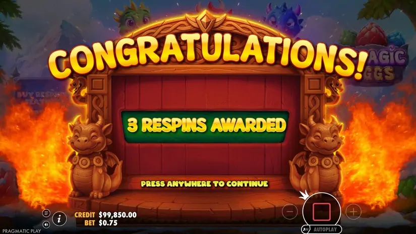 3 Magic Eggs slot screenshot 3