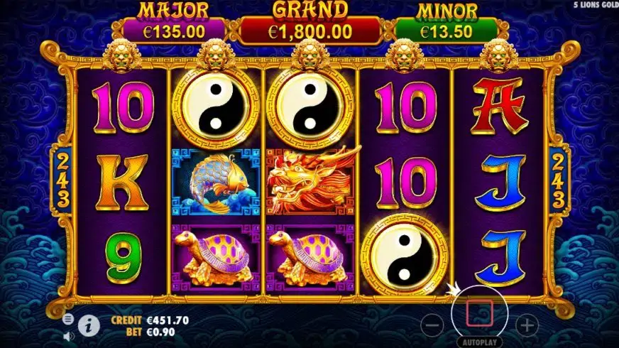 5 Lions Gold slot screenshot 5