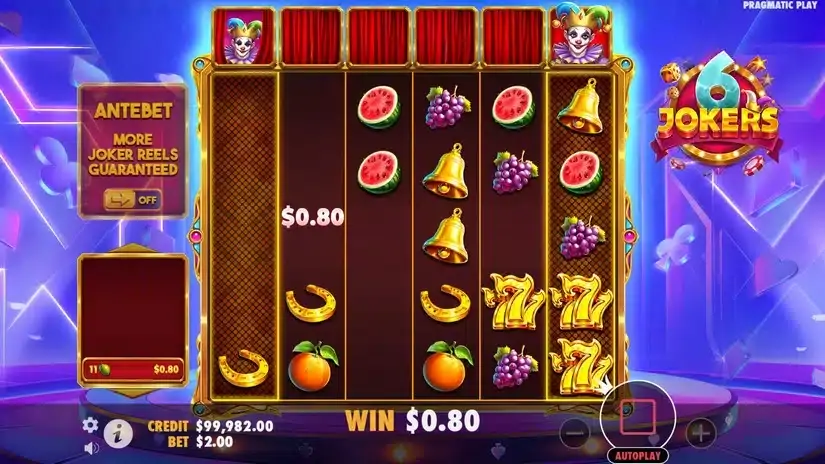 6 Jokers slot screenshot 4