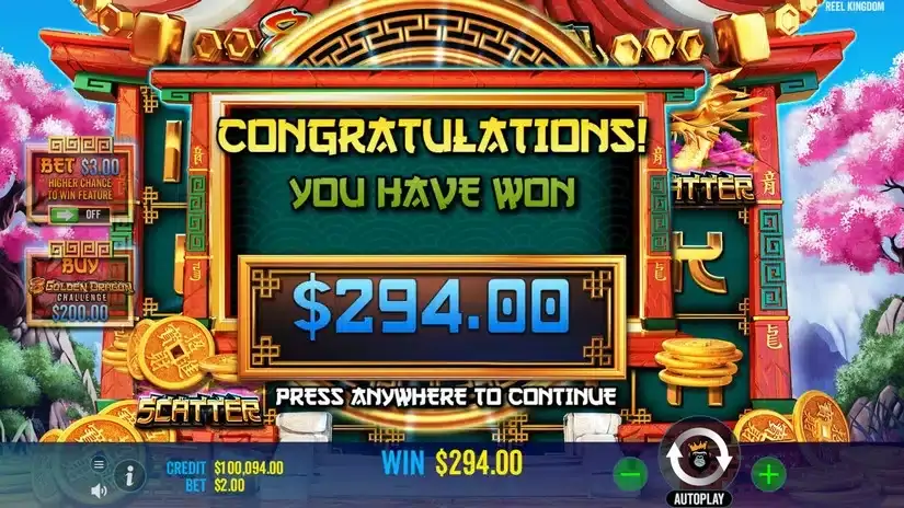 8 Golden Dragon Challenge slot screenshot 