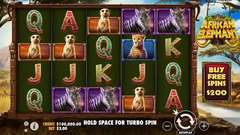 African Elephant slot screenshot 