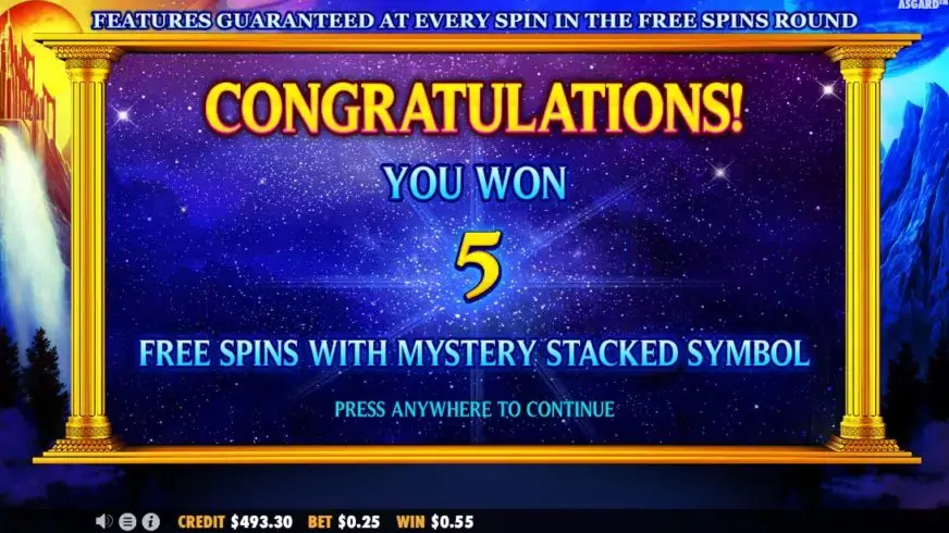 Asgard slot screenshot 5