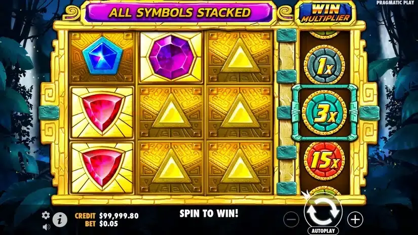Aztec Gems slot screenshot 