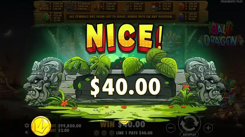 Bali Dragon slot screenshot 3