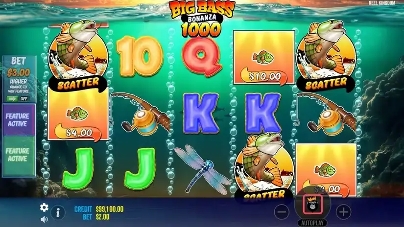 Big Bass Bonanza 1000 slot screenshot 3