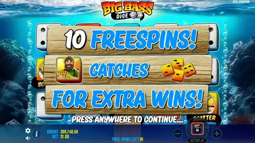 Big Bass Dice slot screenshot 3