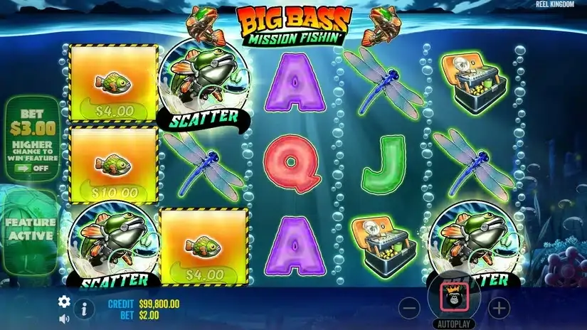 Big Bass Fishing Mission slot screenshot 2