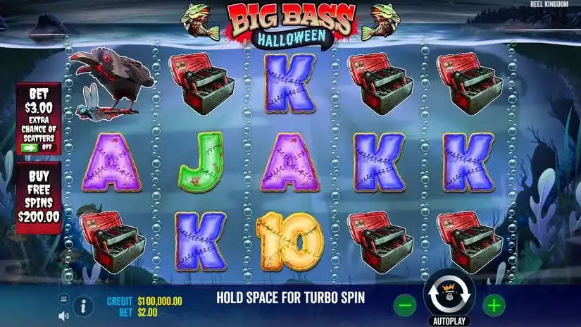 Big Bass Halloween slot screenshot 