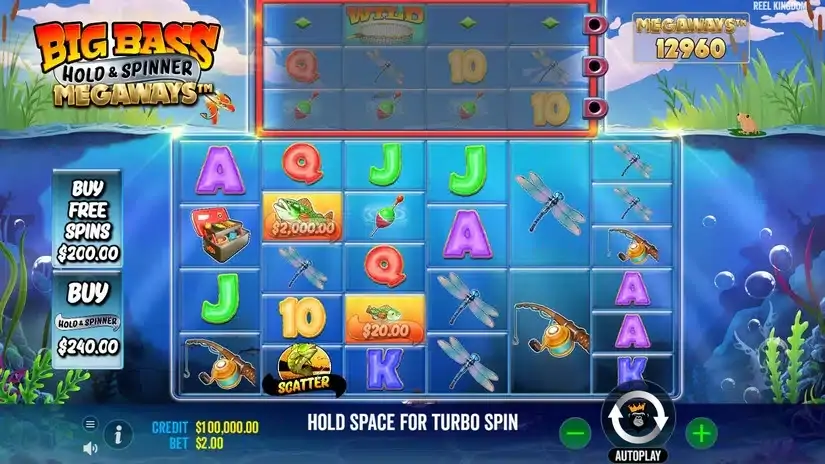 Big Bass Hold & Spin Megaways slot screenshot 