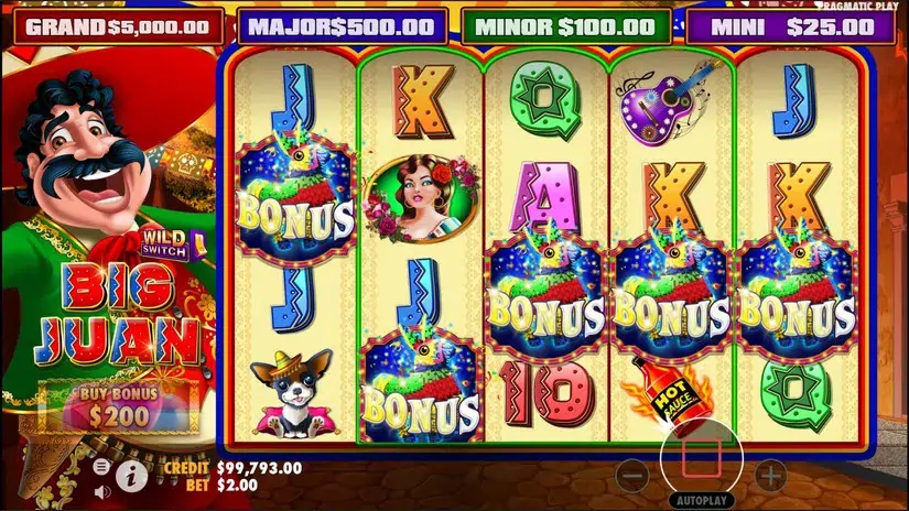 Big Juan slot screenshot 3