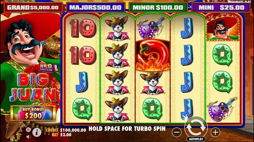Big Juan slot screenshot 