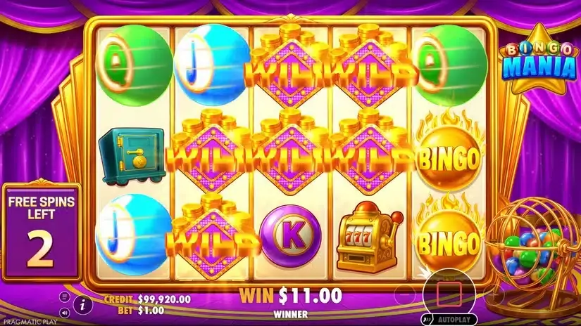 Bingo Mania slot screenshot 3