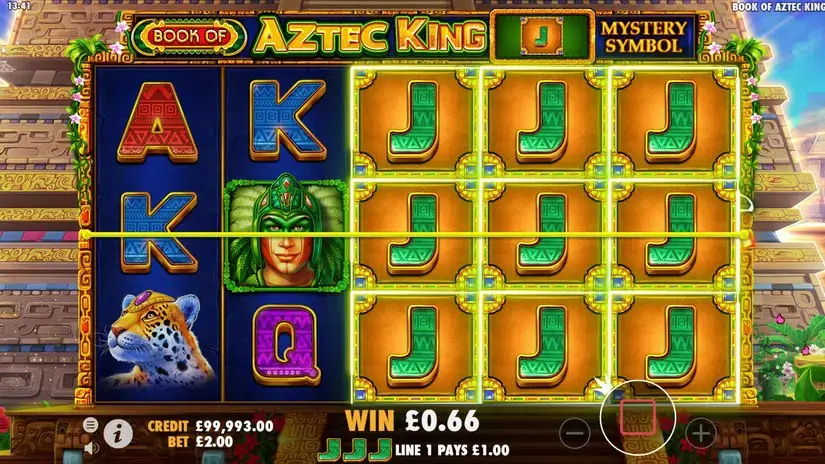 Book of Aztec King slot screenshot 2