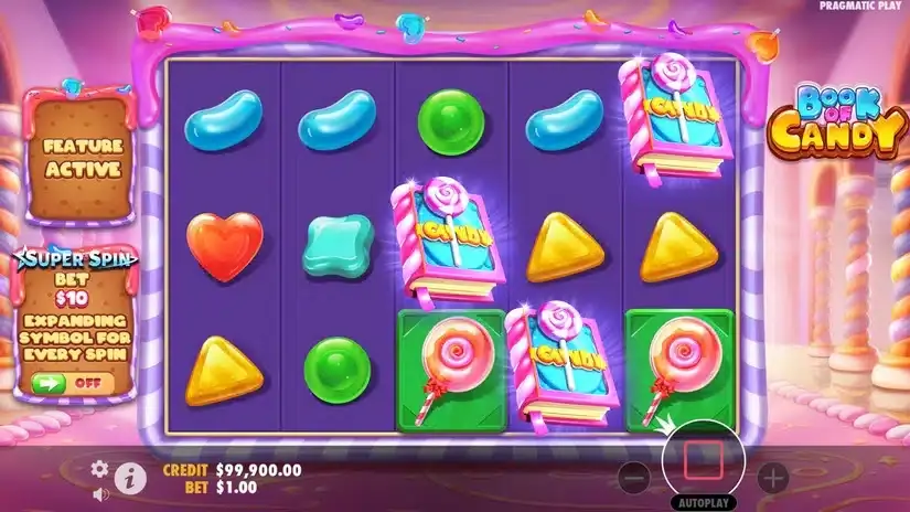 Book of Candy slot screenshot 