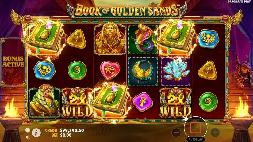 Book of Golden Sands slot screenshot 3
