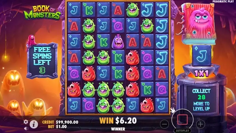 Book of Monsters slot screenshot 5