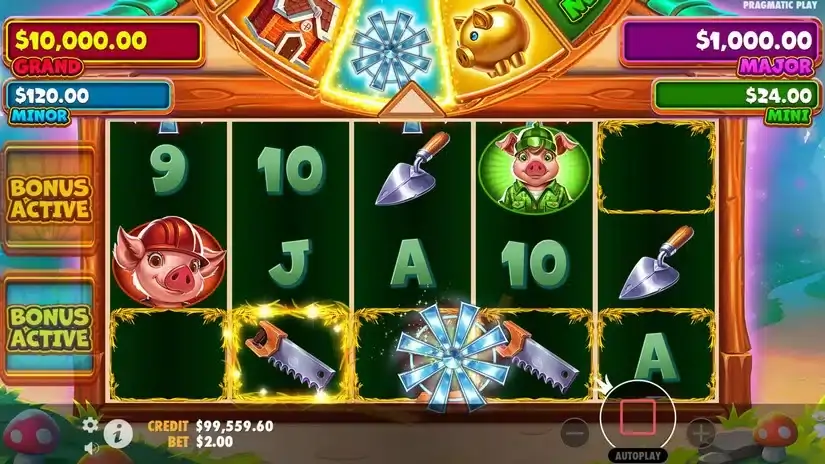 Brick House Bonanza slot screenshot 