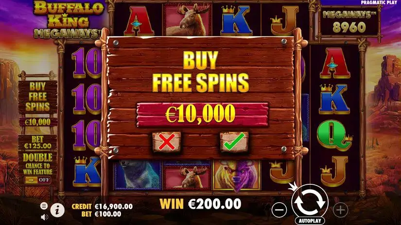 Buffalo King Megaways slot screenshot 2