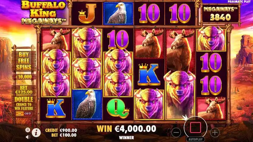 Buffalo King Megaways slot screenshot 3