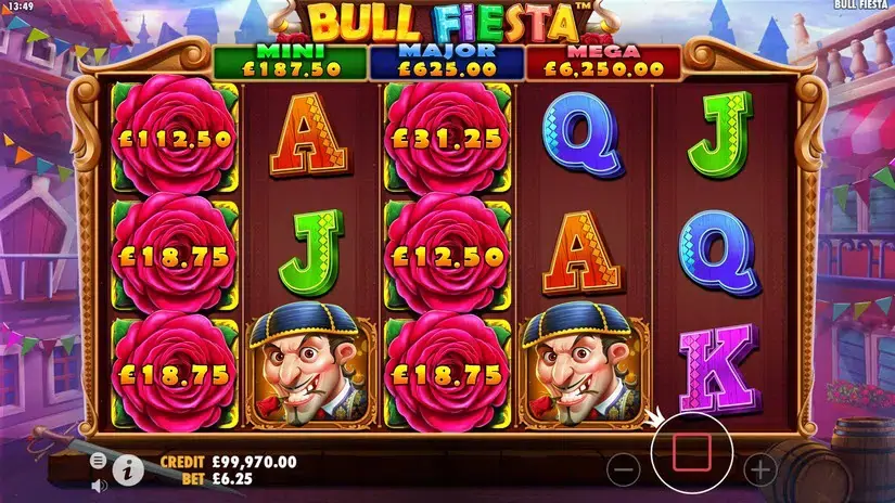 Bull Fiesta slot screenshot 3