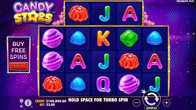 Candy Stars slot screenshot 