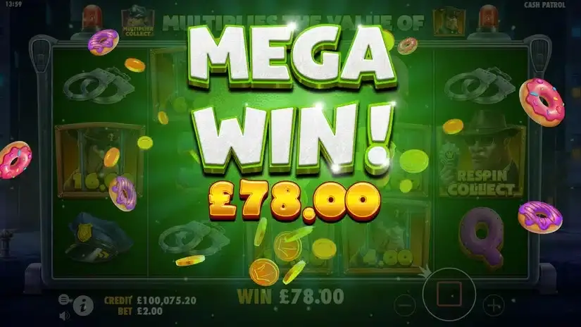 Cash Patrol slot screenshot 