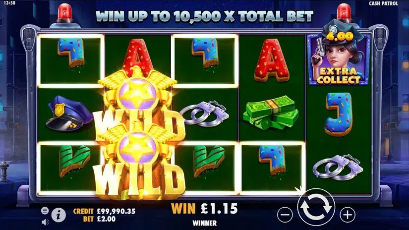 Cash Patrol slot screenshot 3