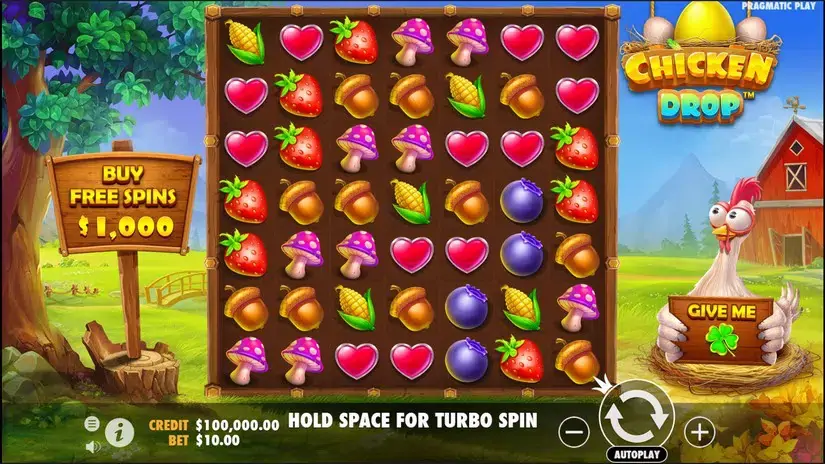 Chicken Drop slot screenshot 