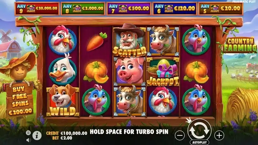 Country Farming slot screenshot 