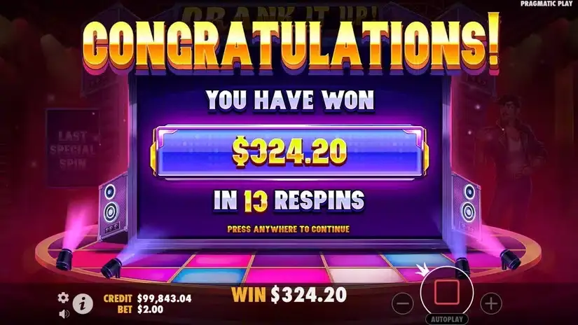 Crank It Up slot screenshot 