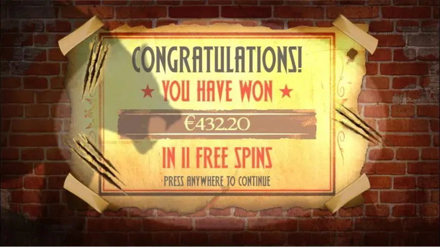 Curse of the Werewolf Megaways slot screenshot 