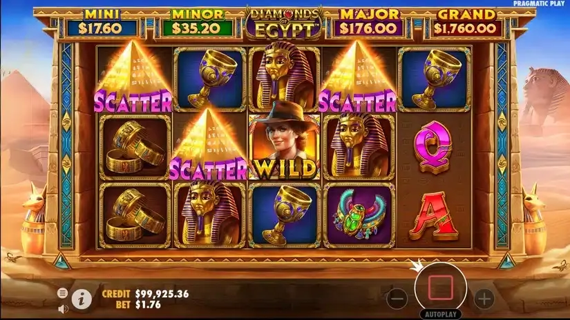Diamonds Of Egypt slot screenshot 4