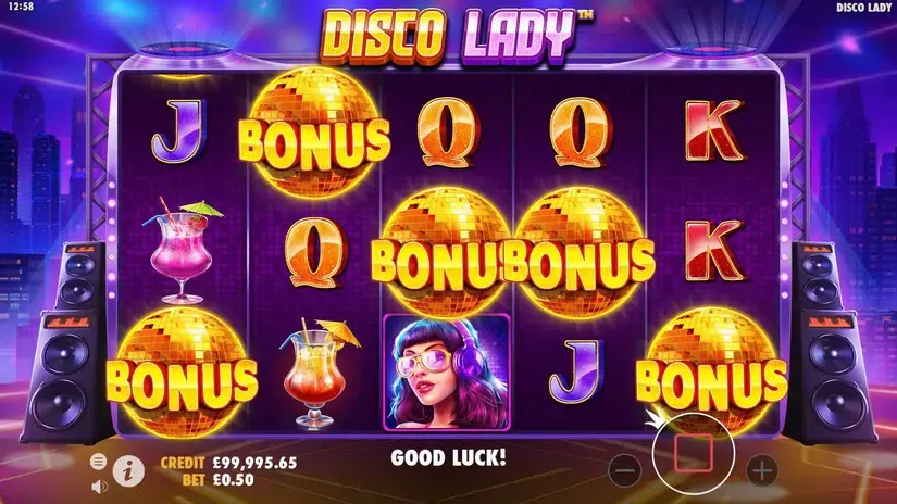 Disco Lady slot screenshot 5