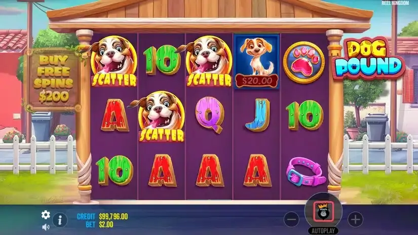 Dog Pound slot screenshot 2
