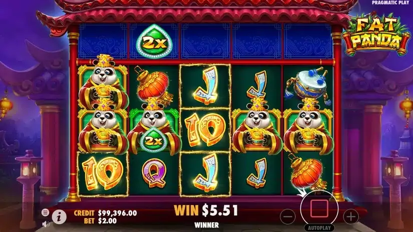 Fat Panda slot screenshot 4