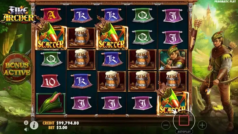 Fire Archer slot screenshot 2