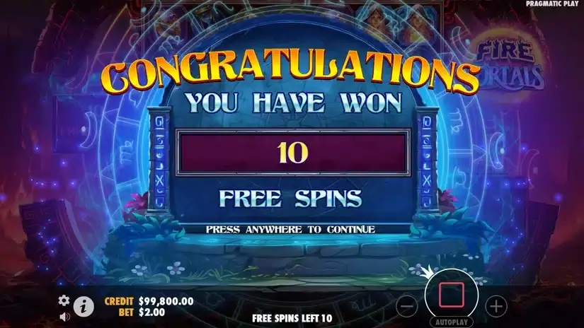 Fire Portals slot screenshot 3