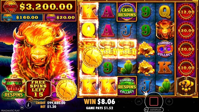 Fire Stampede Ultimate slot screenshot 4
