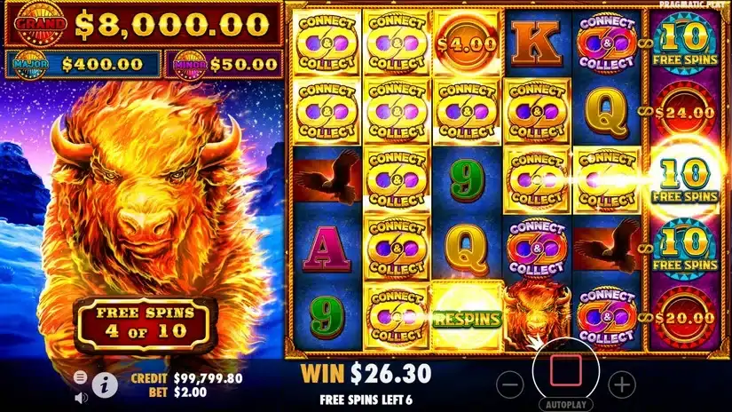 Fire Stampede slot screenshot 
