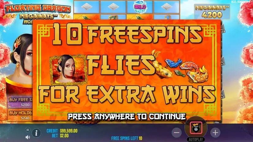 Floating Dragon Megaways slot screenshot 6