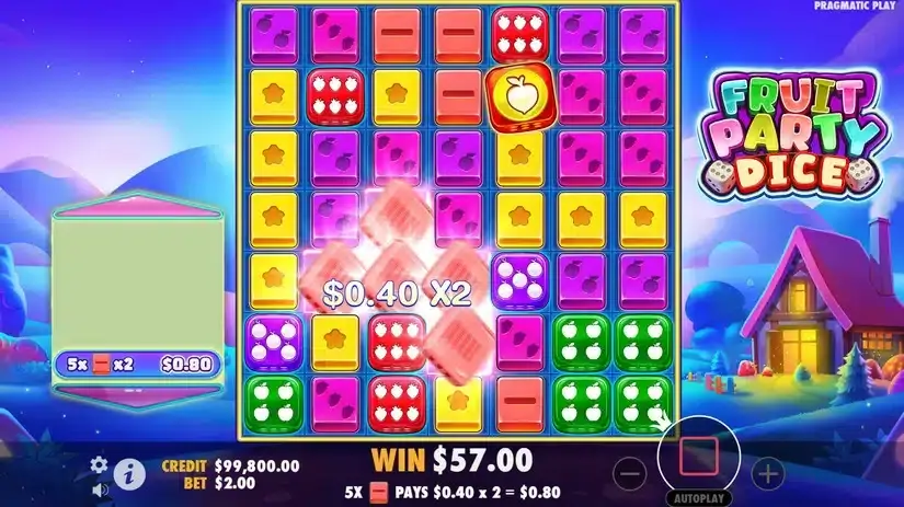 Fruit Party Dice slot screenshot 
