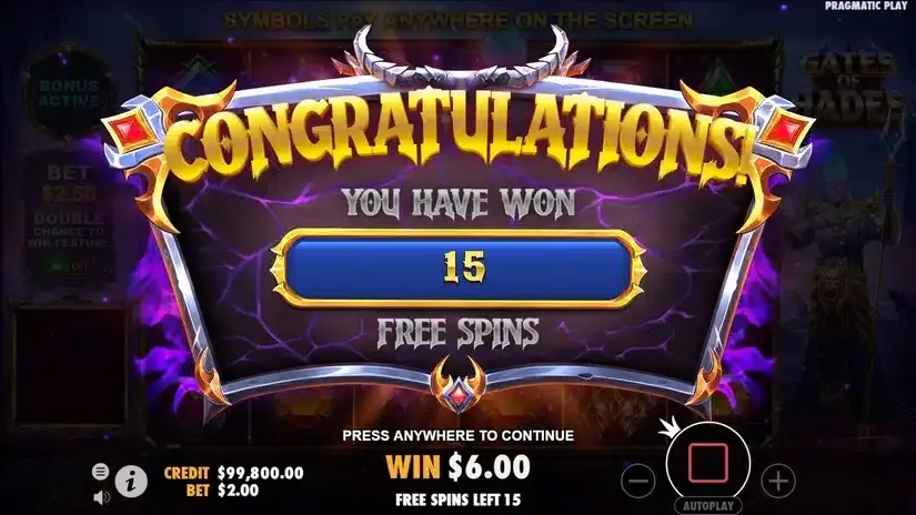 Gates of Hades slot screenshot 3