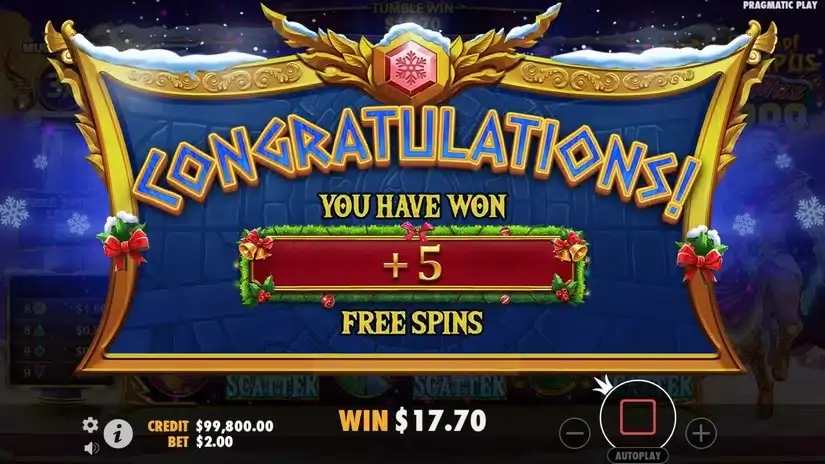 Gates of Olympus Xmas 1000 slot screenshot 5