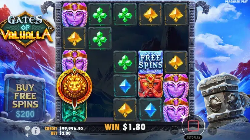 Gates of Valhalla slot screenshot 2