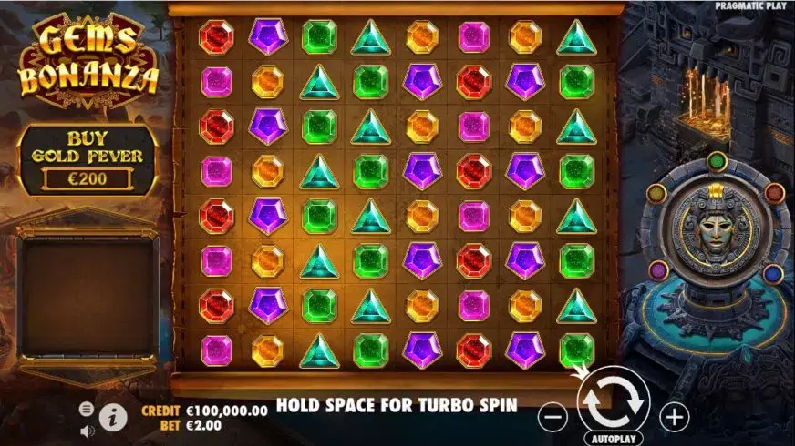 Gems Bonanza slot screenshot 