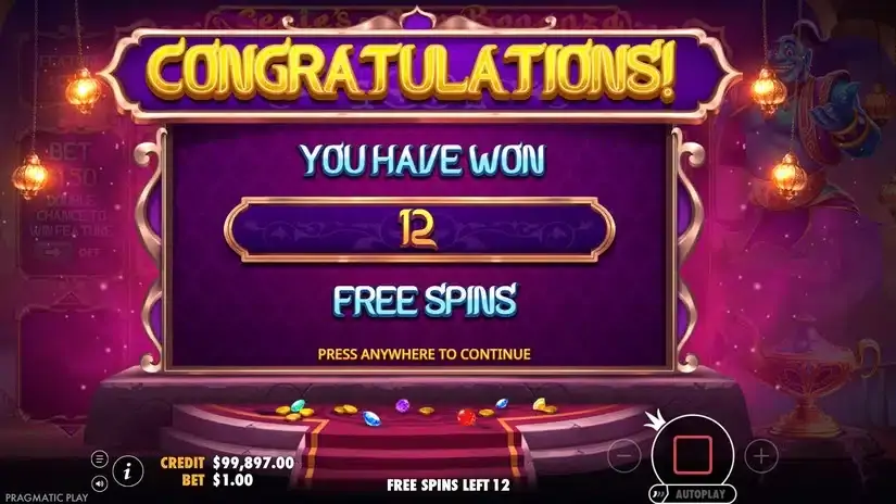 Genie’s Gem Bonanza slot screenshot 3