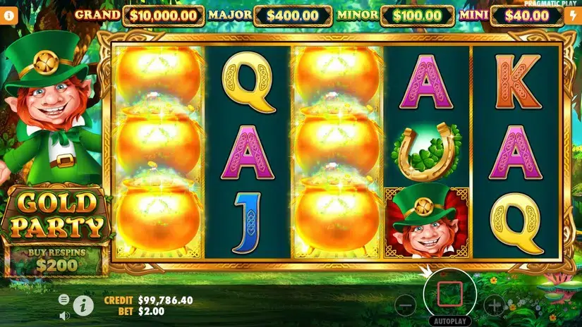 Gold Party slot screenshot 3