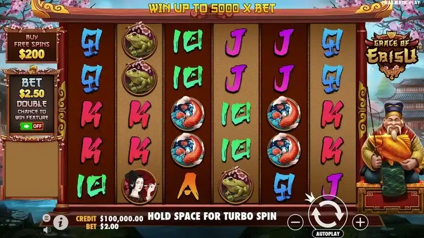 Grace of Ebisu slot screenshot 