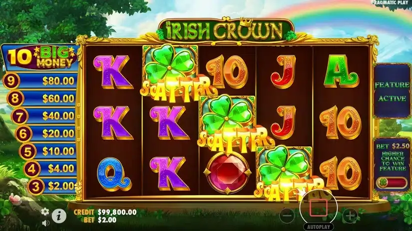 Irish Crown slot screenshot 2