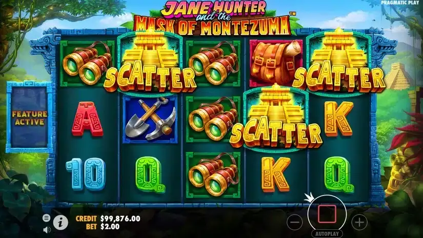 Jane Hunter and the Mask of Montezuma slot screenshot 2